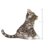 Folkmanis Mini Tabby Cat Finger Puppet. Gray; Black; White - Image 7